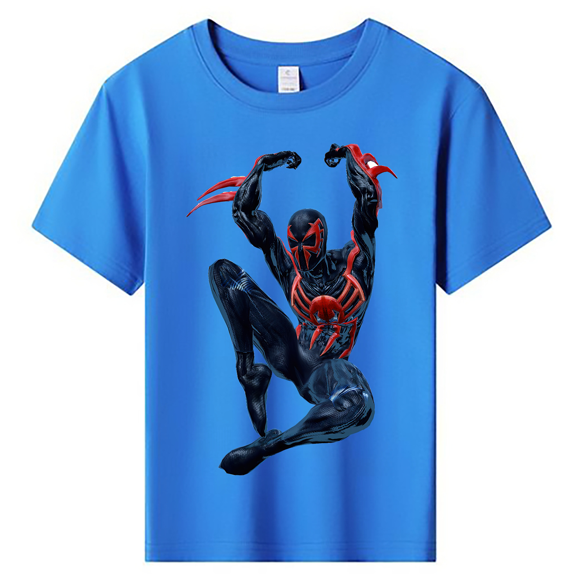 （画像用） Spider Man スパイダーマン 綿100％キッズTシャツ（フロントプリント）
